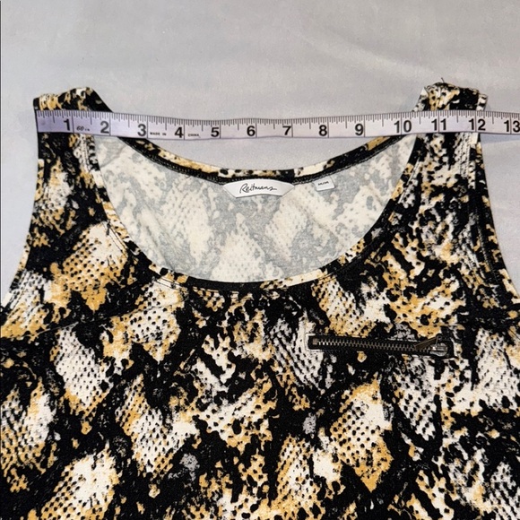 Reitmans Tank Top Black Yellow White Classy Women’s Size M - Picture 6 of 9